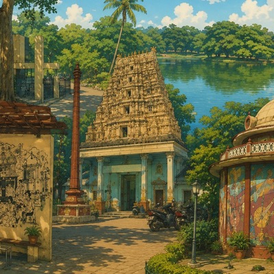 Illustration of Basavanagudi, Bangalore